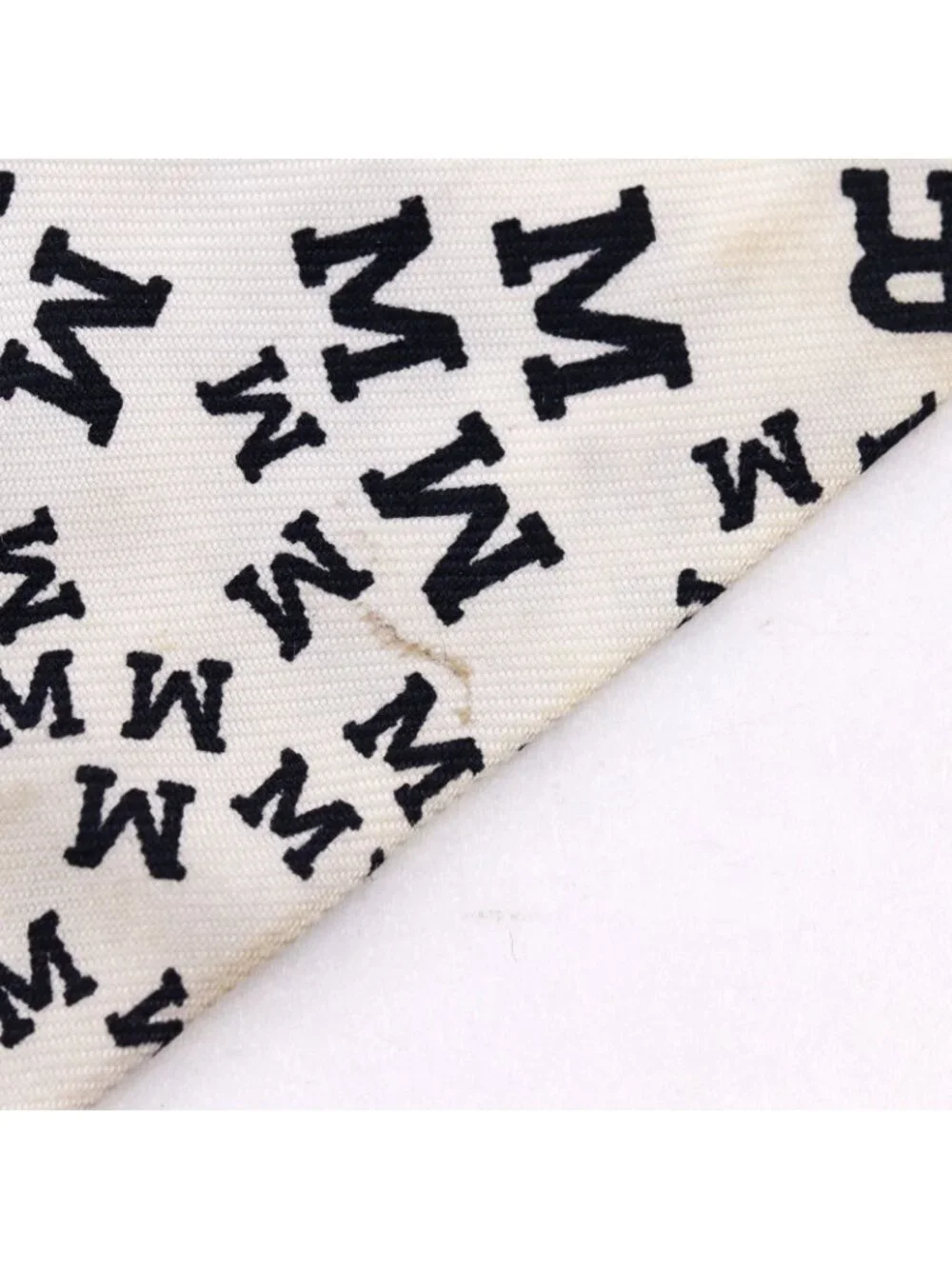 Hermes Twilly Logo Alphabet Silk White Scarf